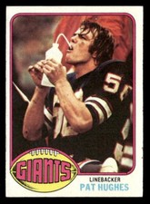 Pat Hughes 1976 Topps  Card #117 New York Giants