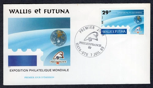 PHILEXFRANCE STAMP SHOW EARTH SPACE 1989 WALLIS & FUTUNA FDC