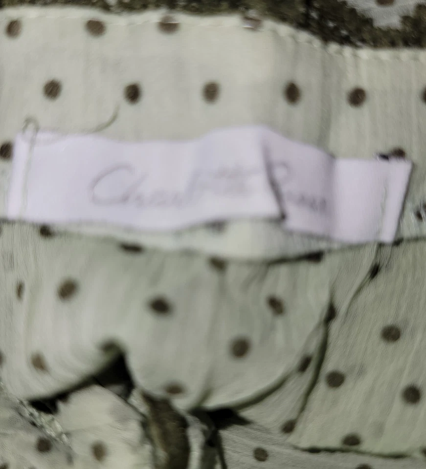 Top Coqueta Cottagecore Vintage Años 90 Charlotte Russe Talla M Para Mujer Verde Volantes Foto 3 de 4