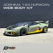 1:24 ScaleAoshima 1/24 Lamborghini Huracan LP610 Fighter Jet Inspired Wide Body