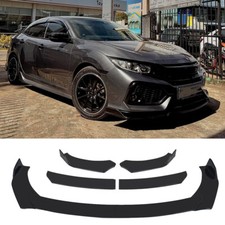 For Honda Civic FN2 Type R Gloss Black Front Bumper Lip Chin Splitter Spoiler
