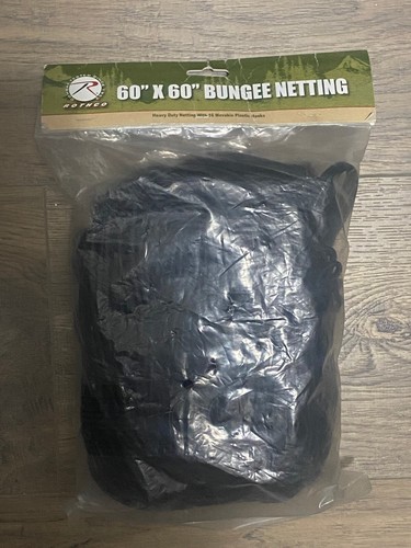 Rothco 10199 Bungee Cargo Hold Netting 60'' X 60'' Black - Picture 2 of 9