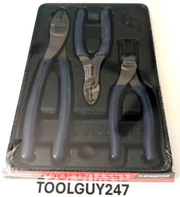 #ad #ad SNAP ON TOOLS USA 3Pc POWER BLUE Soft Grip Wire Service Pliers Set PLWIREKIT MB $224.95