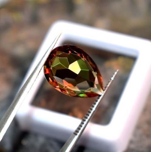 Pietra preziosa sciolta alessandrite naturale certificata 11,65 ct taglio di pera che cambia colore - Foto 4 di 6