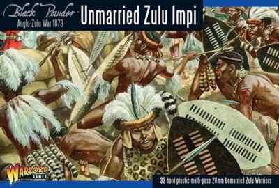 Boîte De Figurines Zulu Impi Black Powder - Échelle 28-32 Mm, En Plastique à Assembler Et Peindre