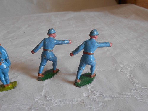 vintage Lead figures French WW1 soldiers poilu 1950s - Picture 3 of 5