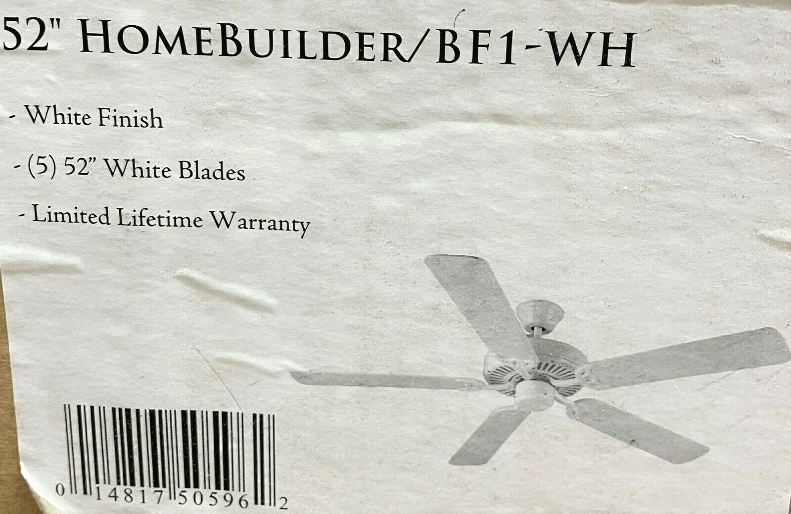 Monte Carlo Homebuilder I White 52 Inch Ceiling Fan For Sale Online Ebay