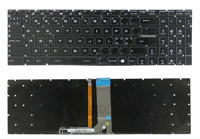 Nordic keyboard for MSI GE62 2QE//GE62 2QF//GE62 6QD//GE62 6QE//GE62 6QF Apache Pro