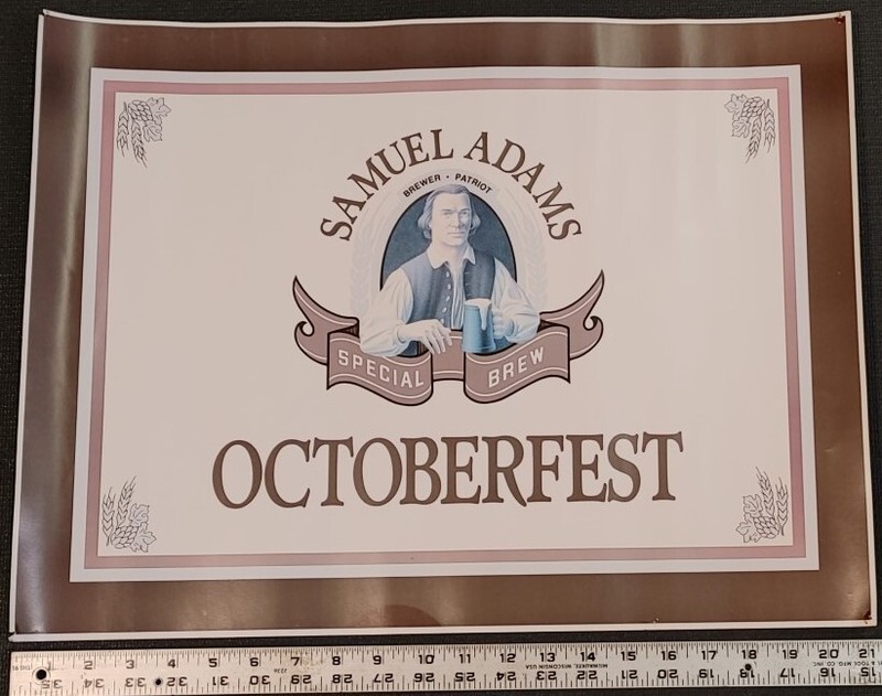 Samuel Adams - Brewer - Patriot - Special Brew Octoberfest Poster Beer
