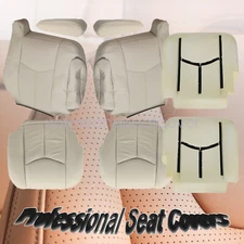 For Cadillac Escalade 03-06 Tan Front Armrest &Leather Seat Cover& Foam Cushion