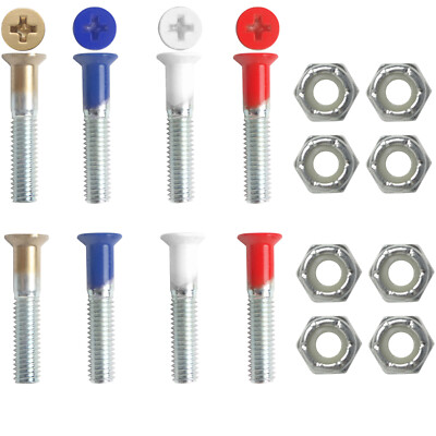 Dime Bag Hardware Skateboard Mounting Nuts and Bolts 1'' Phillips - Patriot