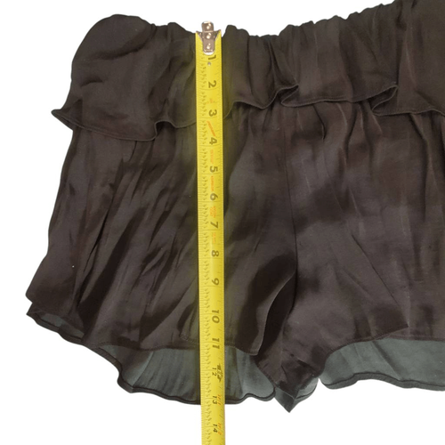 Urban Outfitters CXM Black/Green Iridescent Shorts Skirt Size L. - Picture 3 of 6