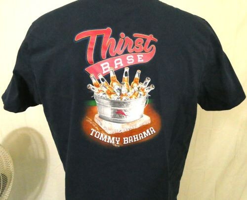 Tommy Bahama Blue Large T-Shirt Thirst Base Cotton