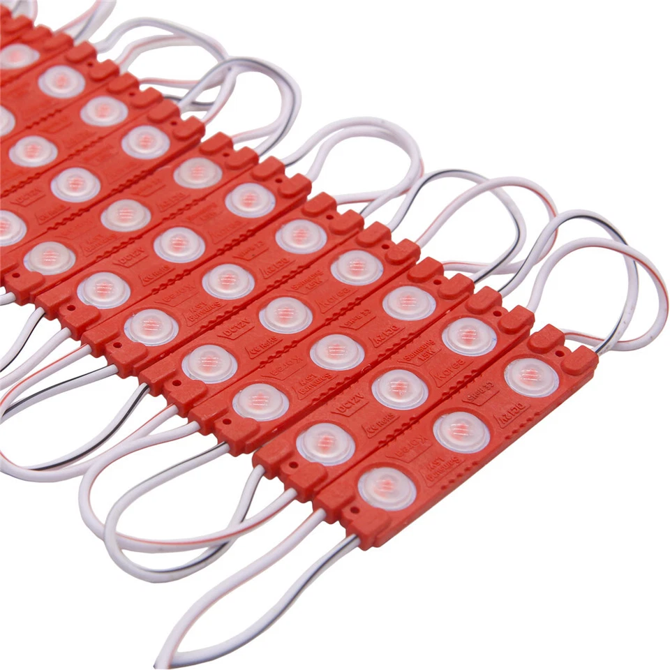 500 200 170Lumen 1.5W Red 2835 3 LED module Window store Front Sign light DC 12V - Image 2 of 4