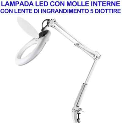 LAMPADA DA TAVOLO CON 80 LED OTTIMA VISIONE CON LENTE