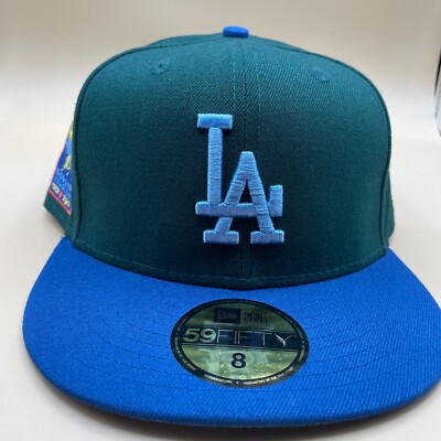 NEW Los Angeles Dodgers Hat Size 8 New Era Blue Dodger Stadium