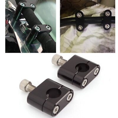 7/8'' 22mm Standard HandleBar Handle Fat Bar Riser Mount Clamp Adaptor Univers...