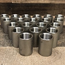 3/4" NPT Female Full Coupling 304 Stainless Coupler Lot Of 20 Unused Surplus