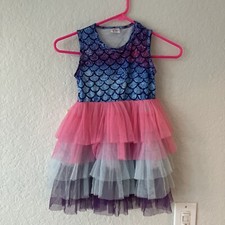 Girls mermaid tulle dress girls 3-4years princess