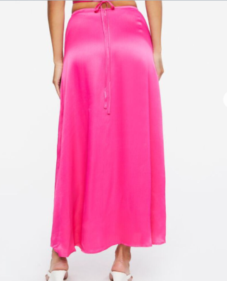 SATIN GATHER SKIRT LAYERED PANTS ピンク SATIN GATHER SKIRT LAYERED PANTS | Candy Stripper（キャンディ