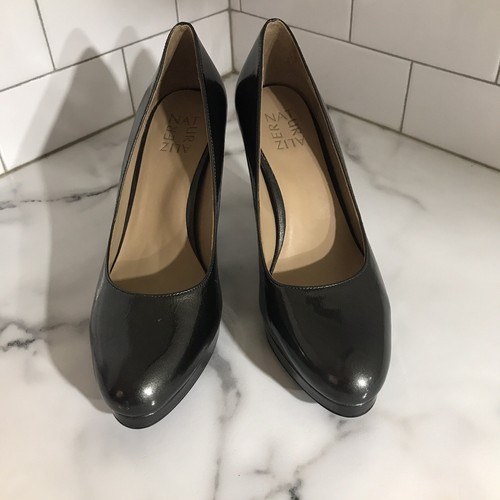 Naturalizer Patent Leather Women’s Pumps Heels Sz 8 Teresa Olive Green