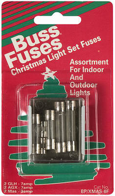 Fusibles de repuesto de cuerda de luz navideña Cooper Bussmann BP/XMAS-6F, 6 piezas - - Imagen 2 de 2