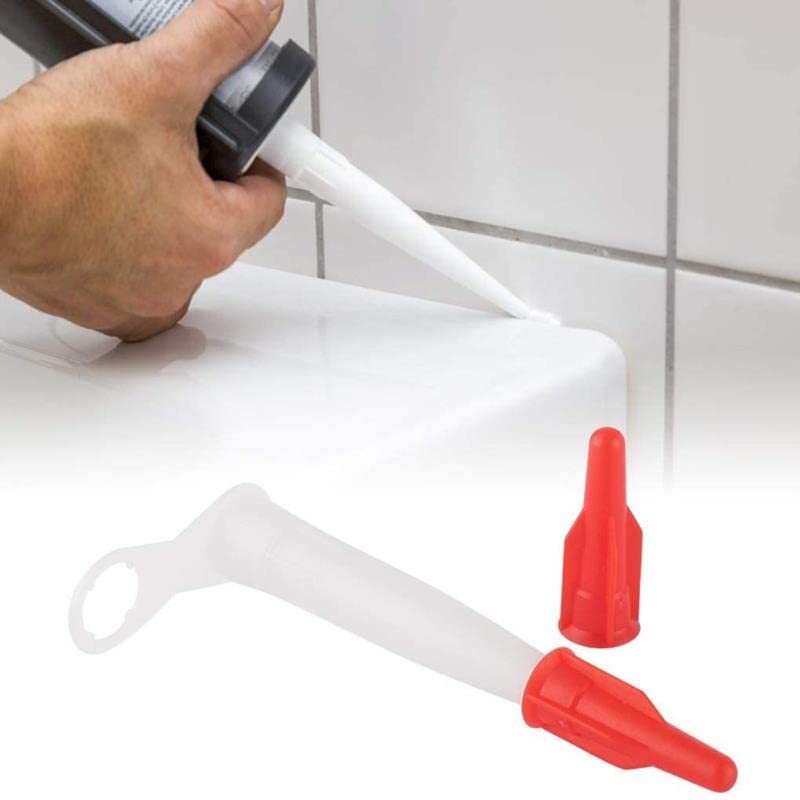 Caulk Nozzles RLECS 8pcs Caulk Extension Nozzle Plastic Caulk Nozzles