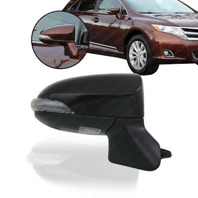 Right Side Power Mirror For 2013-2014 Toyota Venza - Heated With Signal & Puddle Light, Paintable
