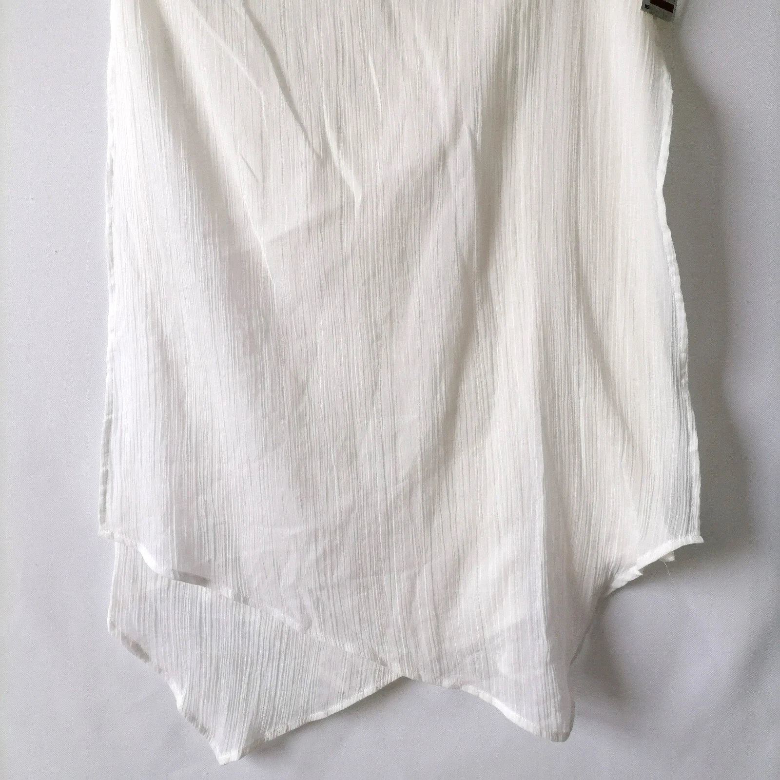 Mini abito donna Michael Michael Kors bianco monospalla popeline nuovo con etichetta taglia XS