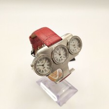 Orologio da donna a tre quadranti OIW cinturino in pelle