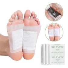 50PCS Bamboo Detox Foot Patches Pads Body Toxins Slimming Feet Deep Cleansing