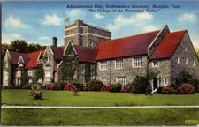 Postcard  ~  Memphis Tenn Tn ~  Southwestern University