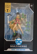 McFarlane Toys 2023 DC Multiverse Robin Dick Grayson Gold Label RARE NEW
