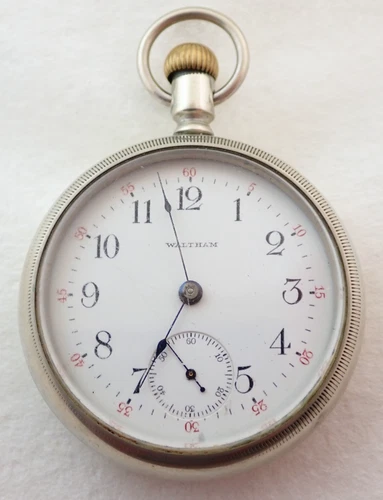 ANTIQUE 18s WALTHAM GRADE 85 17 JEWEL 17J ORESILVER POCKET WATCH