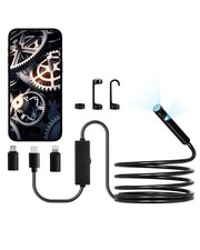 VEVOR Dual Lens Borescope Endoscope Camera for Android IOS 10FT Snake Cable