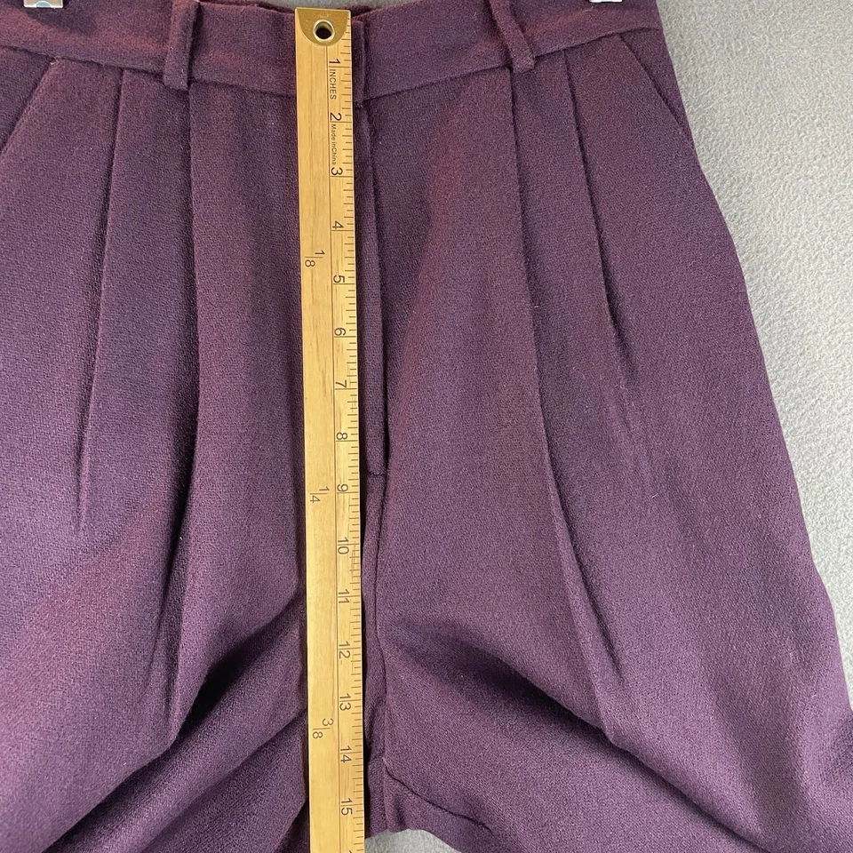 Pantalones De Colección Worthington 100% Lana Talla 8T Púrpura Pierna Ancha Cintura Elástica Forrados Pesados Foto 4 de 4