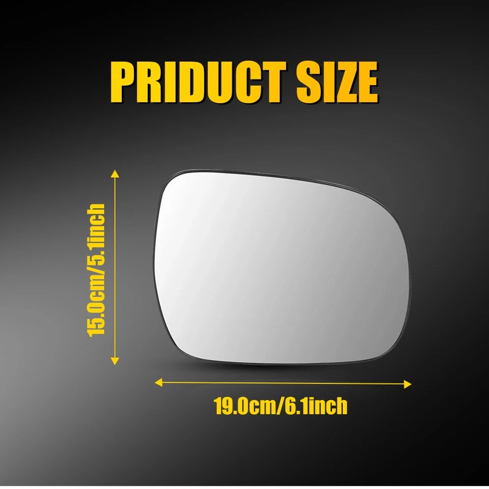 Ajuste 2005-2011 Toyota Tacoma Espejo Caliente Lado Derecho con Placa de Respaldo Transparente Foto 3 de 4