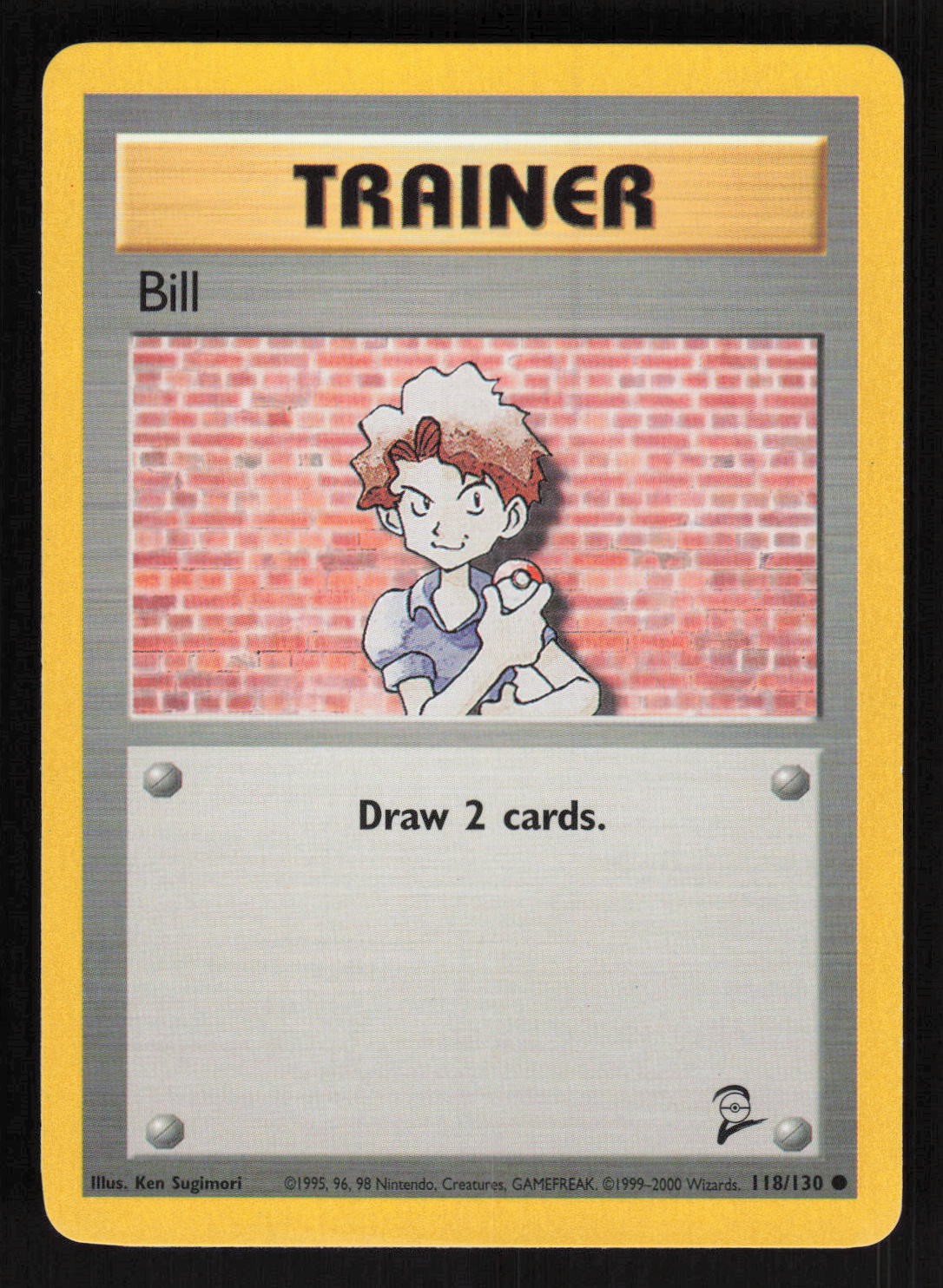 Pokemon Base Set 2 #118/130 Bill Trainer Card TCCCX