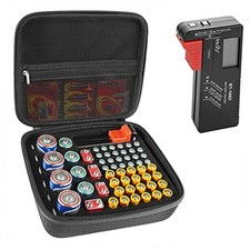 Linkidea BT-168 Hard Battery Case with Tester - A Portable Battery 63 holes