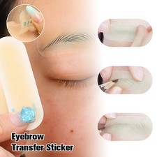Realistic Silicone Eyebrow Transfer Sticker Microblading Tattoo Makeup Practice.