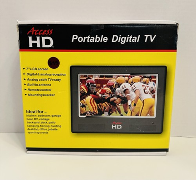 #ad 7quot; LCD Portable Digital TV Car Adapter $34.99