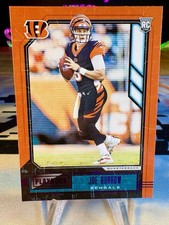 2020 Joe Burrow Panini Playbook Purple Rookie Card #101 Cincinnati Bengals. rookie card picture