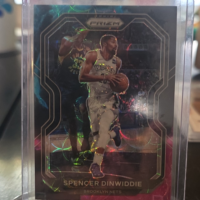 Panini Prizm 2020-21 Spencer Dinwiddie #12 Brooklyn Nets Nebula 1 of 1