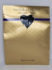 Victoria's Secret Lingerie For Legs Thigh High Stockings Sz S Lace Top Jet Black