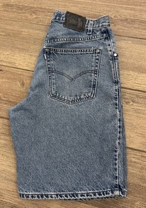 90s Vintage Levi’s Silvertab Baggy Short Vintage Levis Silver Tab Shorts Mens 36 Blue Denim Jorts Baggy 90s