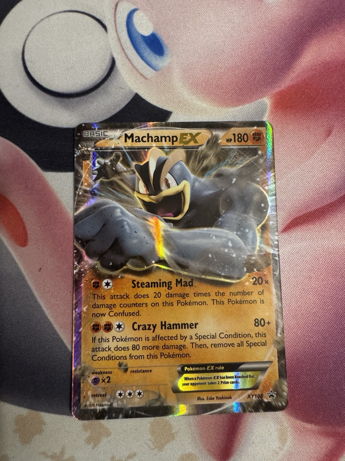 Machamp EX XY108 XY  Pokemon TCG Holo Light Play