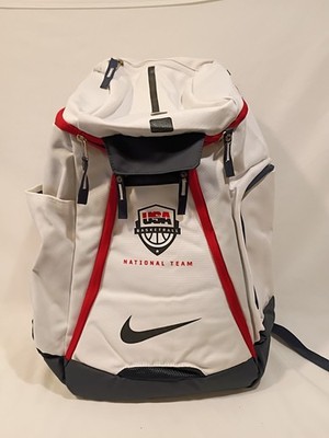 nike air team backpack Nike HOOPS Elite Max Air Team Backpack White USA Basketball National Team  New