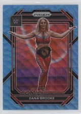 2023 Panini Prizm WWE Blue Wave Prizm Dana Brooke #153 8x7