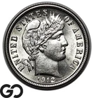 1912 Barber Dime, Very Lustrous Gem BU++