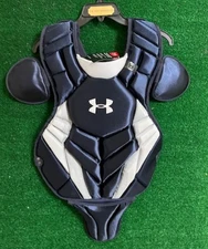 Youth Under Armour UA Pro4 Chest Protector Royal UACPCC4-SRVS Size Age 12-16